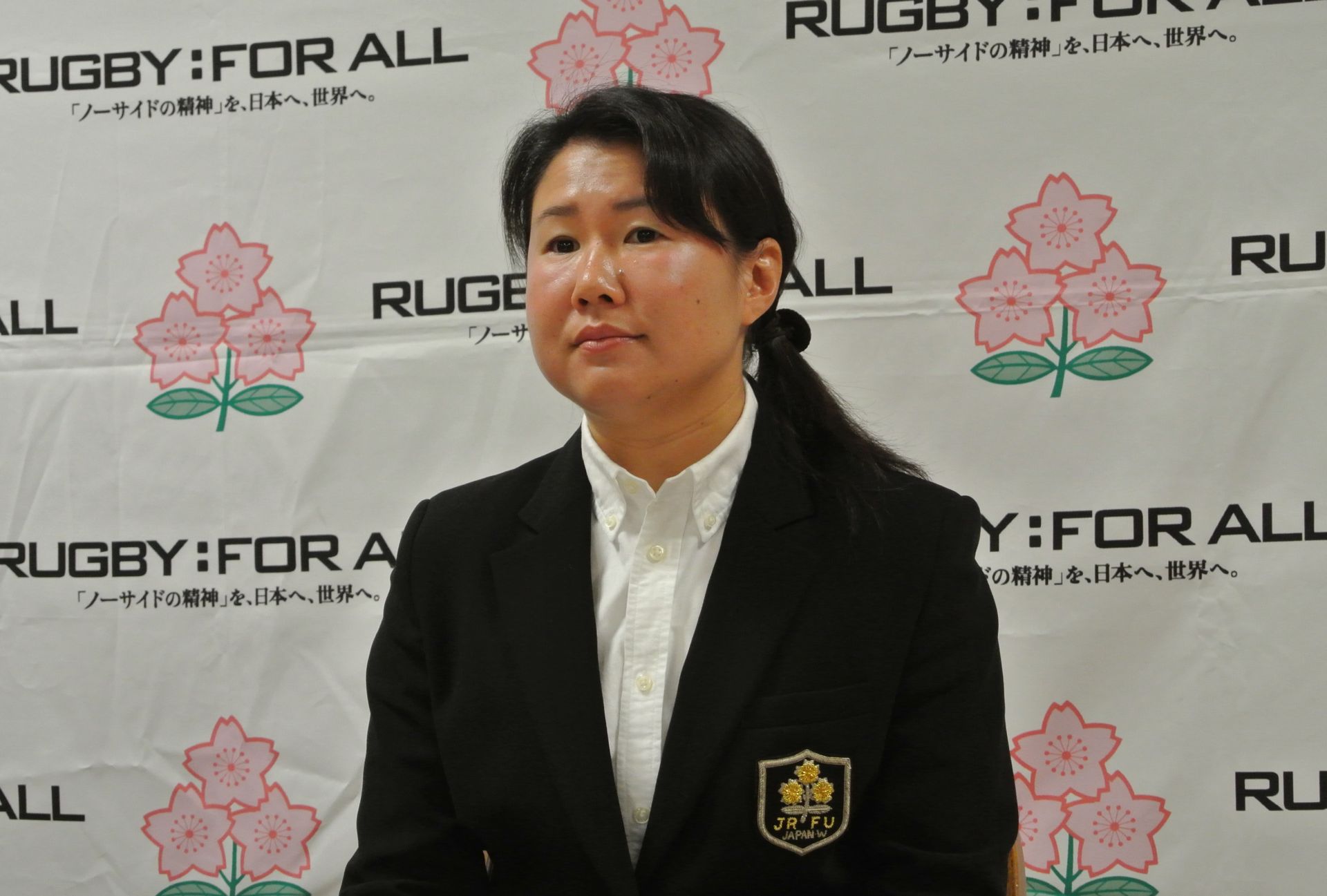 女子７人制日本代表の浅見敬子ＨＣ。2013セブンズＷ杯アジア予選は１位通過を狙う（撮影：BBM）